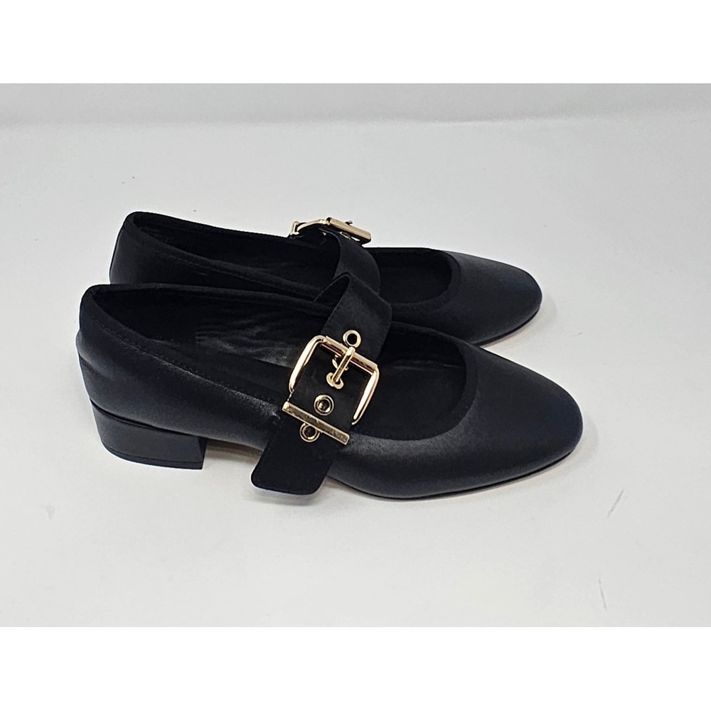 J.Crew Shoes Heels Women 6 Teagan Mary Jane Block Leather Buckle Black Witchy